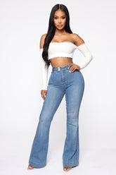 Paige High Rise Flare Jean - LightBlueWash Sai Feel
